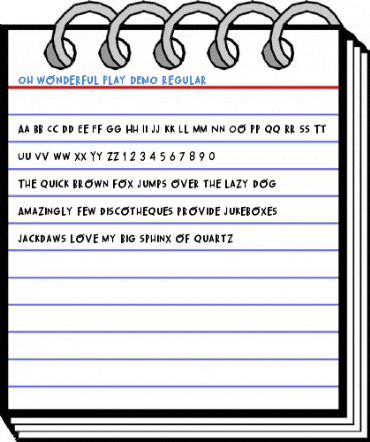 Oh Wonderful Play DEMO Regular Font