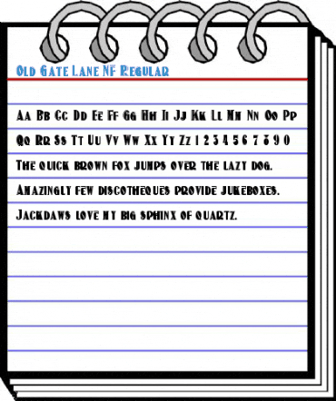 Old Gate Lane NF Regular Font