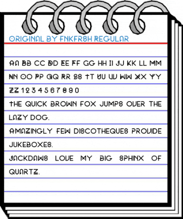 Original by fnkfrsh Regular Font