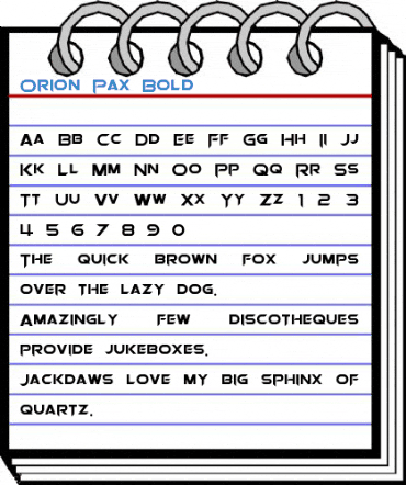 Orion Pax Bold Font