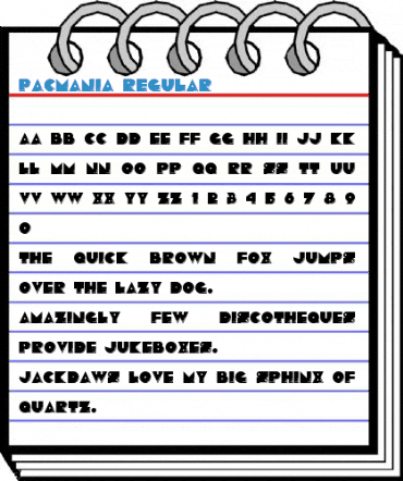 Pacmania Regular Font