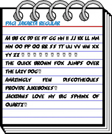 PAGI JAKARTA Regular Font