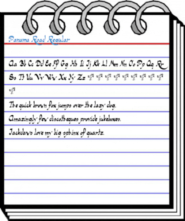 Panama Road Regular Font