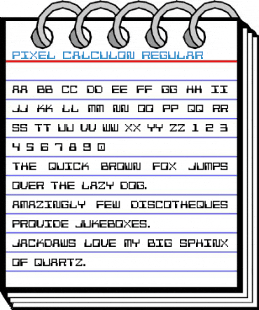 Pixel Calculon Font