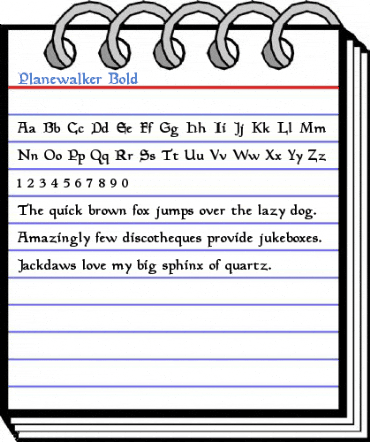 Planewalker Bold Font