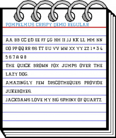 Pompelmus Crispy DEMO Regular Font