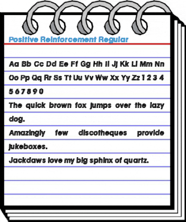Positive Reinforcement Regular Font