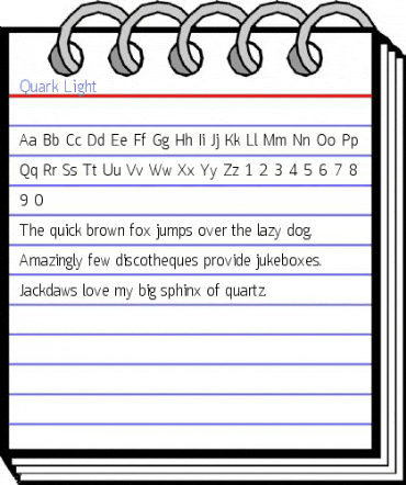 Quark Light Font