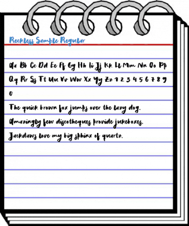 Reckless Sample Regular Font