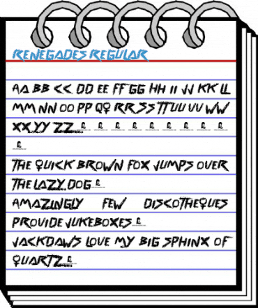 Renegades Regular Font