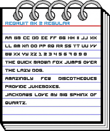 Reqruit Mk 2 Regular Font