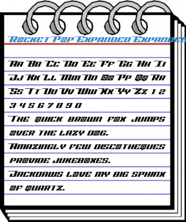 Rocket Pop Expanded Expanded Font