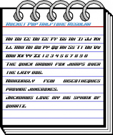 Rocket Pop Halftone Regular Font