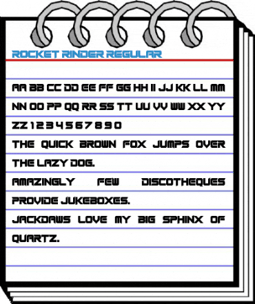 Rocket Rinder Regular Font