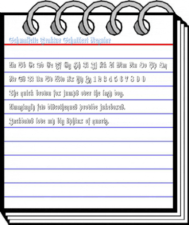 Schmalfette Fraktur Schattiert Regular Font