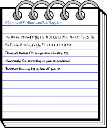 ShamrockEF-AlternateOne Regular Font