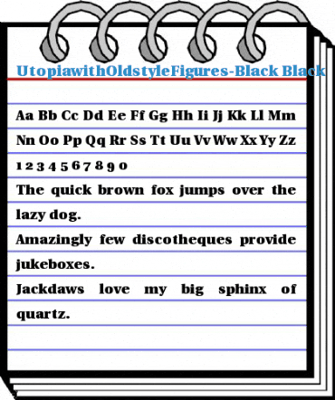 UtopiawithOldstyleFigures-Black Font