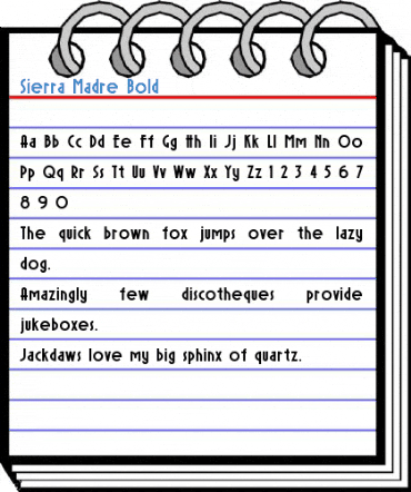 Sierra Madre Bold Font