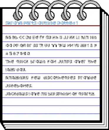 Skrova Parts Outline Dotted 1 Font