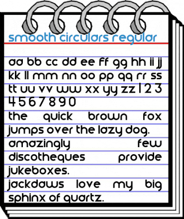 Smooth Circulars Regular Font