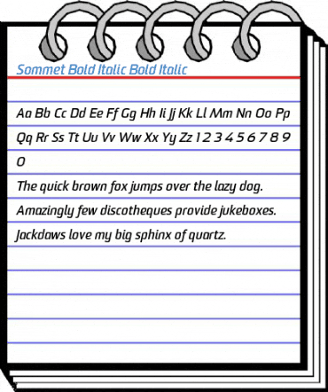 Sommet Bold Italic Bold Italic Font