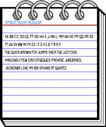 Spider Talent Regular Font