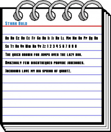 Stark Bold Font