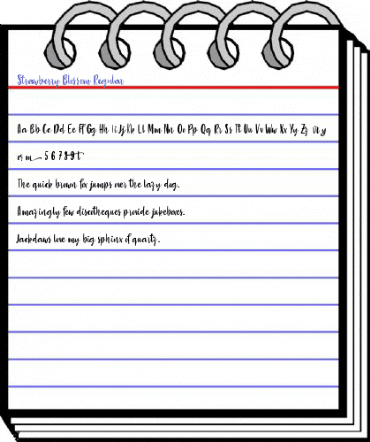 Strawberry Blossom Regular Font