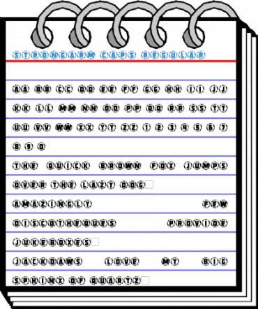 Strongarm Caps Regular Font