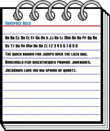 Subspace Bold Font