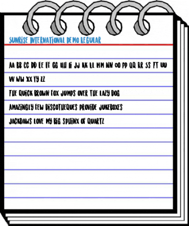 Sunrise International Demo Regular Font
