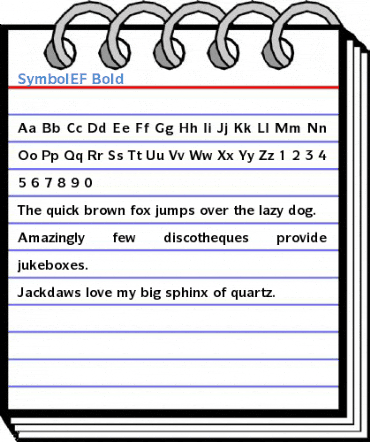 SymbolEF Bold Font