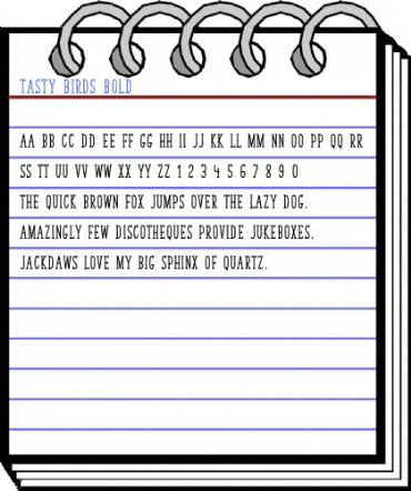 Tasty Birds Bold Font