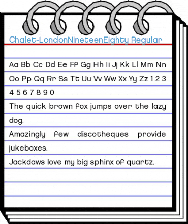 Chalet-LondonNineteenEighty Regular Font