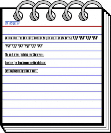 The Juke Box FFP Font