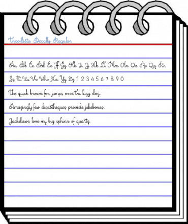 Theodista Decally Regular Font