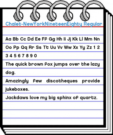 Chalet-NewYorkNineteenEighty Regular Font