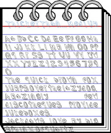 Thicker Than... Medium Font