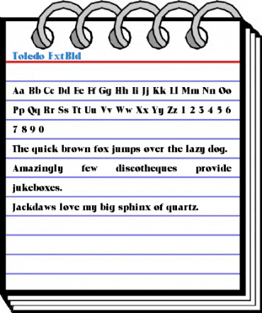 Toledo ExtBld Font