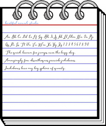 beatiful arwah studio Font