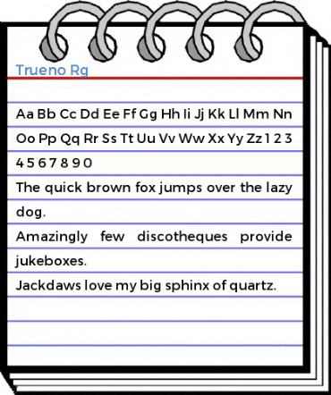 Trueno Rg Font