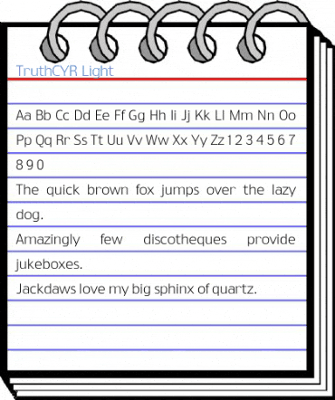 TruthCYR Light Font