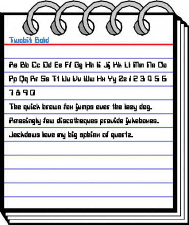 Twobit Bold Font