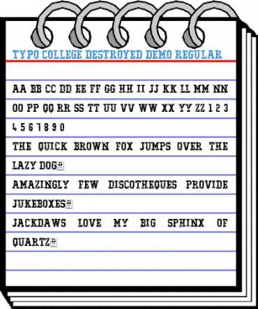 Typo College Destroyed Demo Regular Font