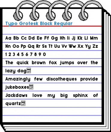 Typo Grotesk Black Regular Font