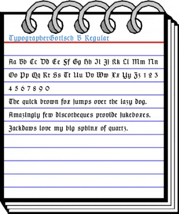 TypographerGotisch B Regular Font