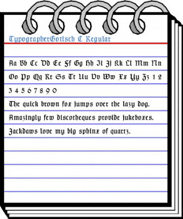 TypographerGotisch C Regular Font