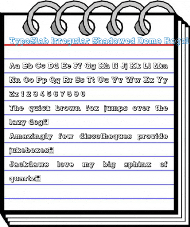 TypoSlab Irregular Shadowed Demo Regular Font