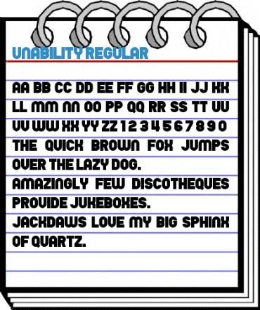 Unability Regular Font