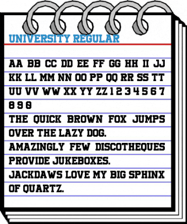 University Font